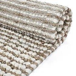 Jutematta - Bally Jute/wool Bubble (natur/vit)