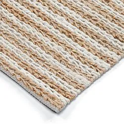 Jutematta - Howrah Braided Jute (natur/vit)