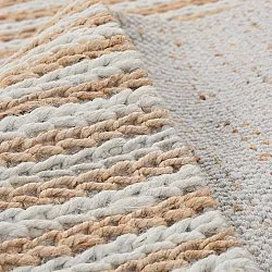 Jutematta - Howrah Braided Jute (natur/vit)