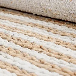 Jutematta - Howrah Braided Jute (natur/vit)