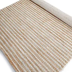 Jutematta - Howrah Braided Jute (natur/vit)