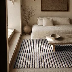 Jutematta - Howrah Braided Jute (natur/vit/svart)