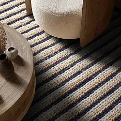 Jutematta - Howrah Braided Jute (natur/vit/svart)