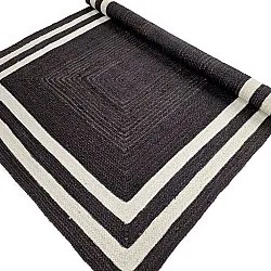 Jutematta - Jessore (mörk taupe/vit)