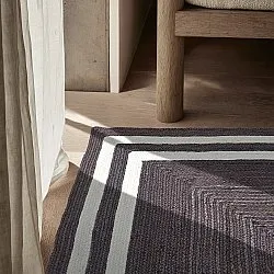 Jutematta - Jessore (mörk taupe/vit)