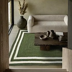 Jutematta - Jessore (militärgrön/vit)