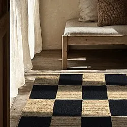 Jutematta - Khulna (natur/svart)