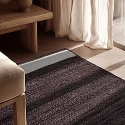 Jutematta - Senaki (mörk taupe/vit)