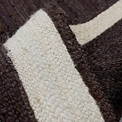 Jutematta - Senaki (mörk taupe/vit)