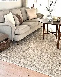 Koberce s dlhým vlasom - Kendra Prírodná bavlna Shaggy (prírodná)