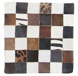 Puzdro na vankúš z hovädzej kože 45 x 45 cm