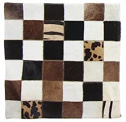 Puzdro na vankúš z hovädzej kože 45 x 45 cm