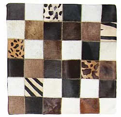 Puzdro na vankúš z hovädzej kože 45 x 45 cm