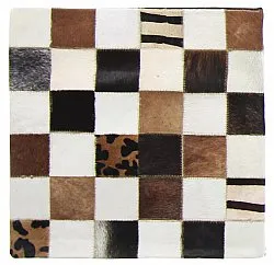 Puzdro na vankúš z hovädzej kože 45 x 45 cm