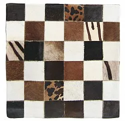Puzdro na vankúš z hovädzej kože 45 x 45 cm