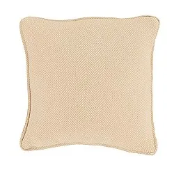 Puzdro na vankúš - Denisa Fishbone (béžová/biela)