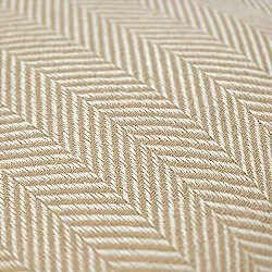 Puzdro na vankúš - Denisa Fishbone (béžová/biela)