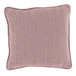 Puzdro na vankúš - Denisa Fishbone (červená/biela)
