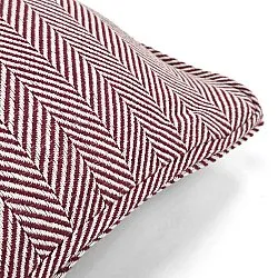 Puzdro na vankúš - Denisa Fishbone (červená/biela)