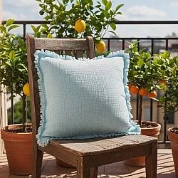 Povlak na polštář - Dorena (světle modrá)