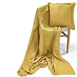 Puzdro na vankúš - Dorena (horčicovo žlté)