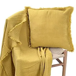 Puzdro na vankúš - Dorena (horčicovo žlté)