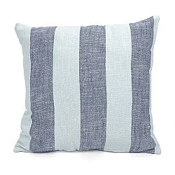Kuddfodral - Kora stripe cotton cushion cover (navy/ljusblå)