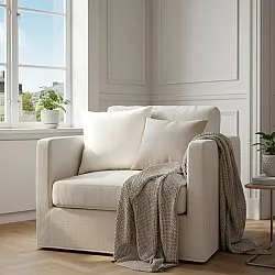 Puzdro na vankúš - Luana (biela)