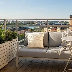 Puzdro na vankúš - Miquelon (biele)