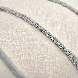 Puzdro na vankúš - Montreux (off white/sivá)