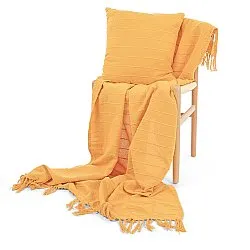 Kuddfodral - Nalani cotton cushion cover (orange)