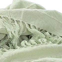 Filtar - Nalani cotton throw (ljusgrön)