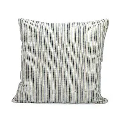 Kuddfodral - Rumi stripe cotton cushion cover (cream/navy/ljusgrön)