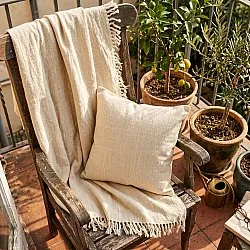 Kuddfodral - Veya cotton cushion cover (cream)
