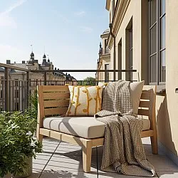 Puzdro na vankúš - Vine (biela/žltá)