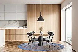 Kruhový koberec - Grandola (fialový)