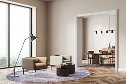 Koberec okrúhly - Tarnos (fialový)