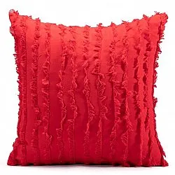 Puzdro na vankúš - Boho Linen 45 x 45 cm (červené)