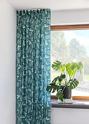 Záclony - Bavlnená záclona Lowe (zelená)