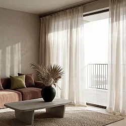 Gardiner 2-Pack - Linnemixgardin Lumira (cream)