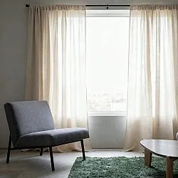 Gardiner 2-Pack - Linnemixgardin Lumira (cream)