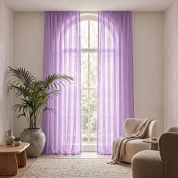 Gardiner 2-Pack - Linnemixgardin Lumira (lila)