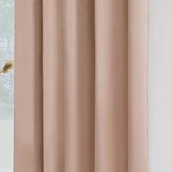 Záclony - Záclona blackout Flora (ružová)