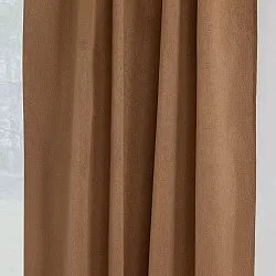 Záclony - Záclona blackout Flora (hnedá)