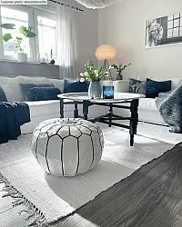 Koberec z kusov - Silje (biela)