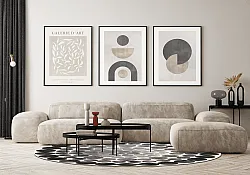 Kruhový koberec - Marineo (šedá)