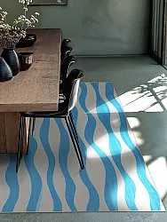 Koberec Wilton - Marsala (modrý/biely)