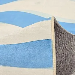 Koberec Wilton - Marsala (modrý/biely)