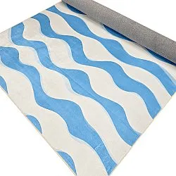 Koberec Wilton - Marsala (modrý/biely)