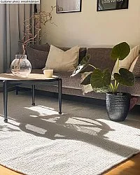 Vlnený koberec - Otago (biely)